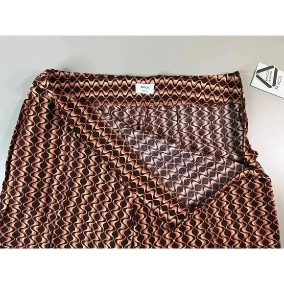 RVCA NWT Women’s Drip High Waisted Pants Size 29 Retro 70s Side Zip Flared Leg - Picture 7 of 16